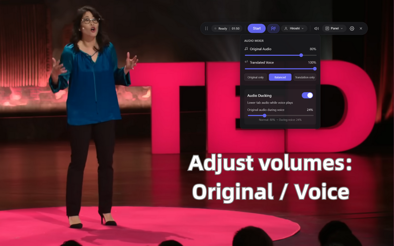 实时视频翻译与AI配音 - DubTab chrome谷歌浏览器插件_扩展第4张截图