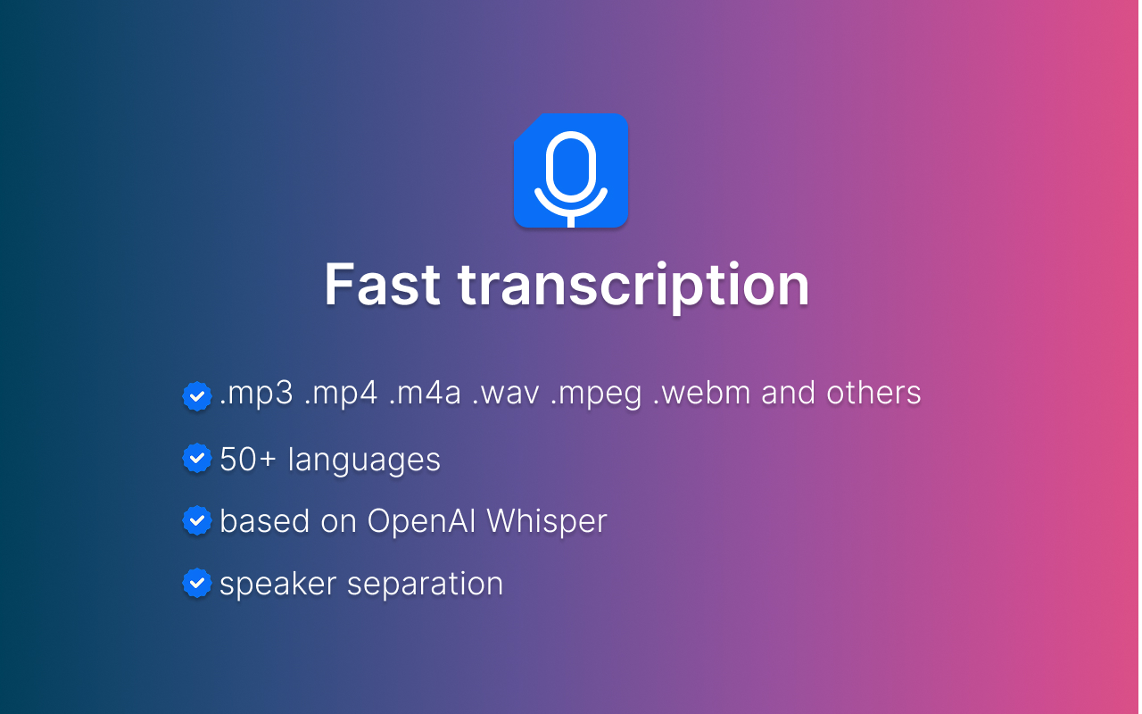 音频转录器 chrome谷歌浏览器插件_扩展第1张截图