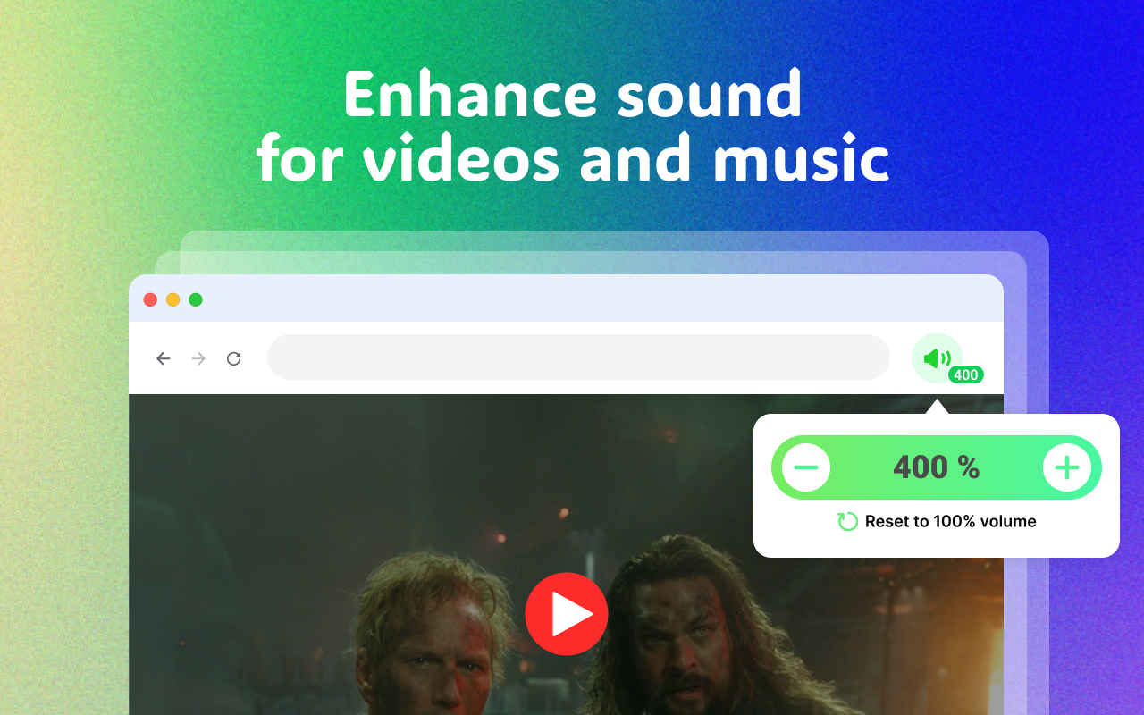 Sound Booster — 提高音量 chrome谷歌浏览器插件_扩展第1张截图