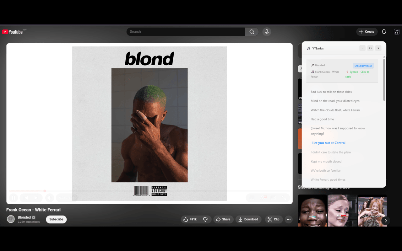 YouTube Lyrics Extension – Real-Time Synced Lyrics | YT Lyrics chrome谷歌浏览器插件_扩展第5张截图