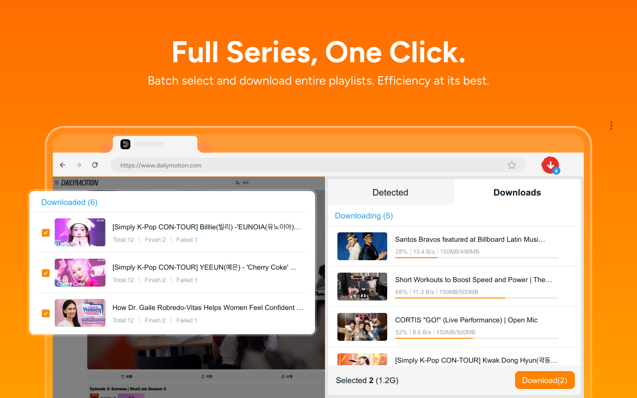 StreamFab 浏览器视频下载器 chrome谷歌浏览器插件_扩展第5张截图