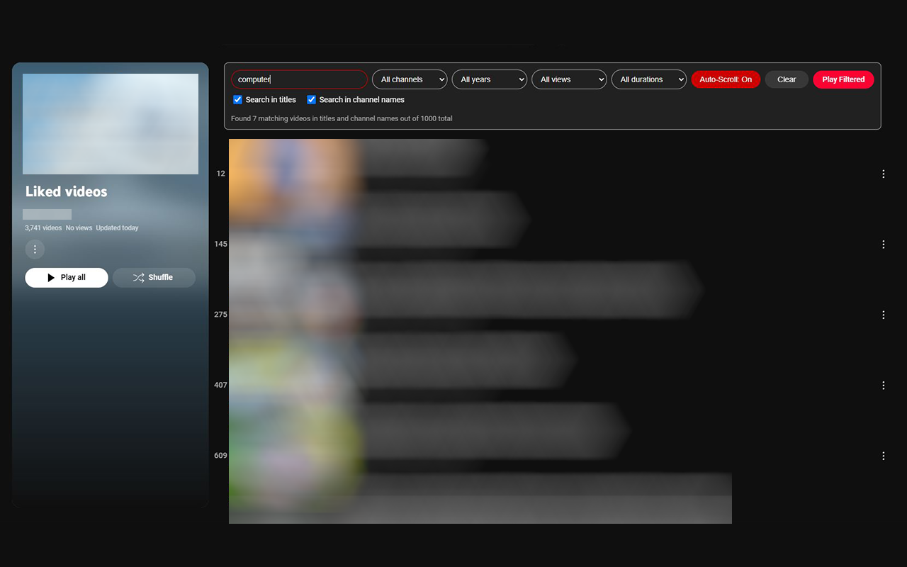 YouTube Playlist Search chrome谷歌浏览器插件_扩展第1张截图