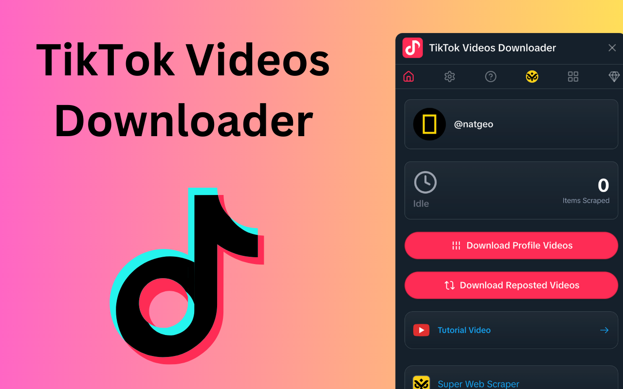 TikTok Videos Downloader chrome谷歌浏览器插件_扩展第2张截图