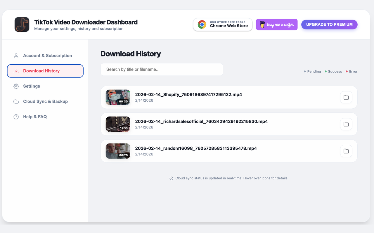 TikTok 视频下载器 – 一键 TikTok 视频保存 chrome谷歌浏览器插件_扩展第3张截图