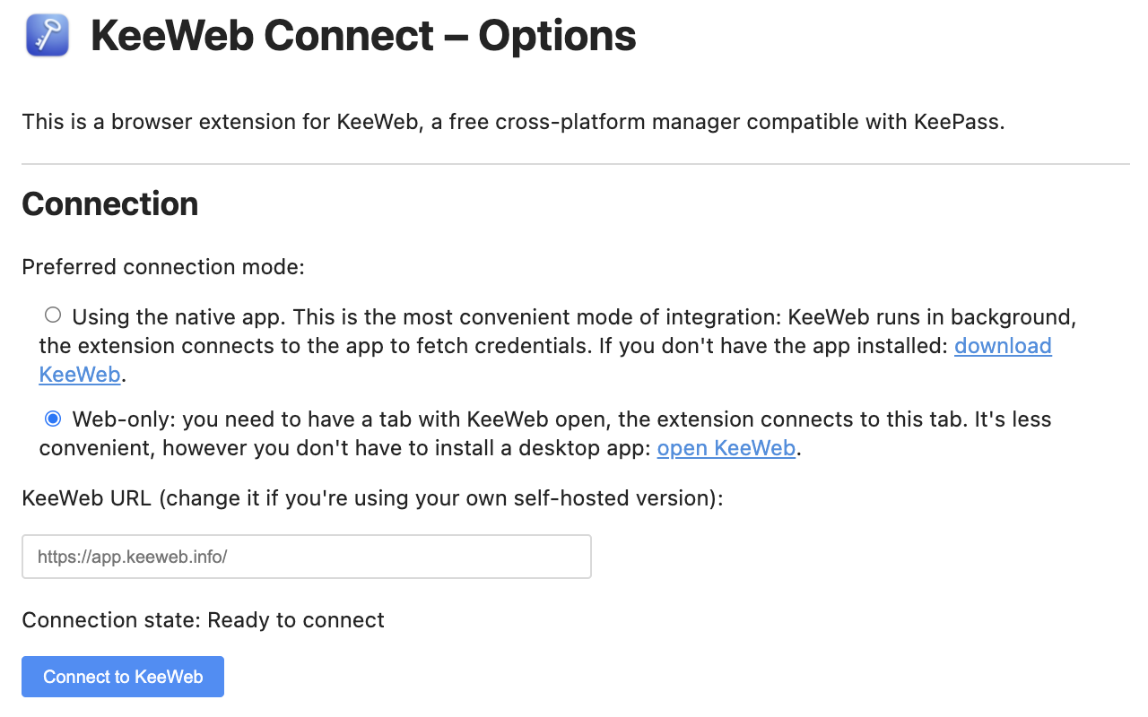 KeeWeb Connect chrome谷歌浏览器插件_扩展第1张截图