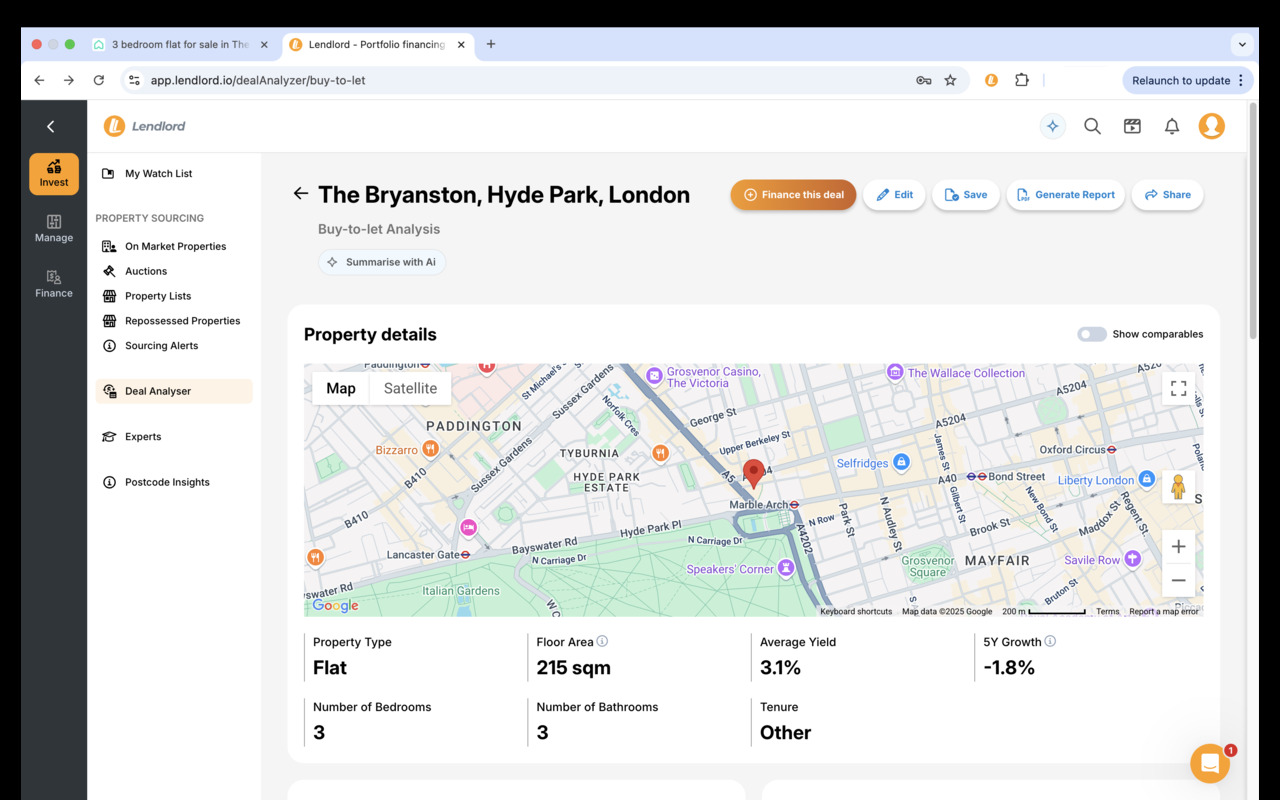 Lendlord Deal Analyser chrome谷歌浏览器插件_扩展第2张截图