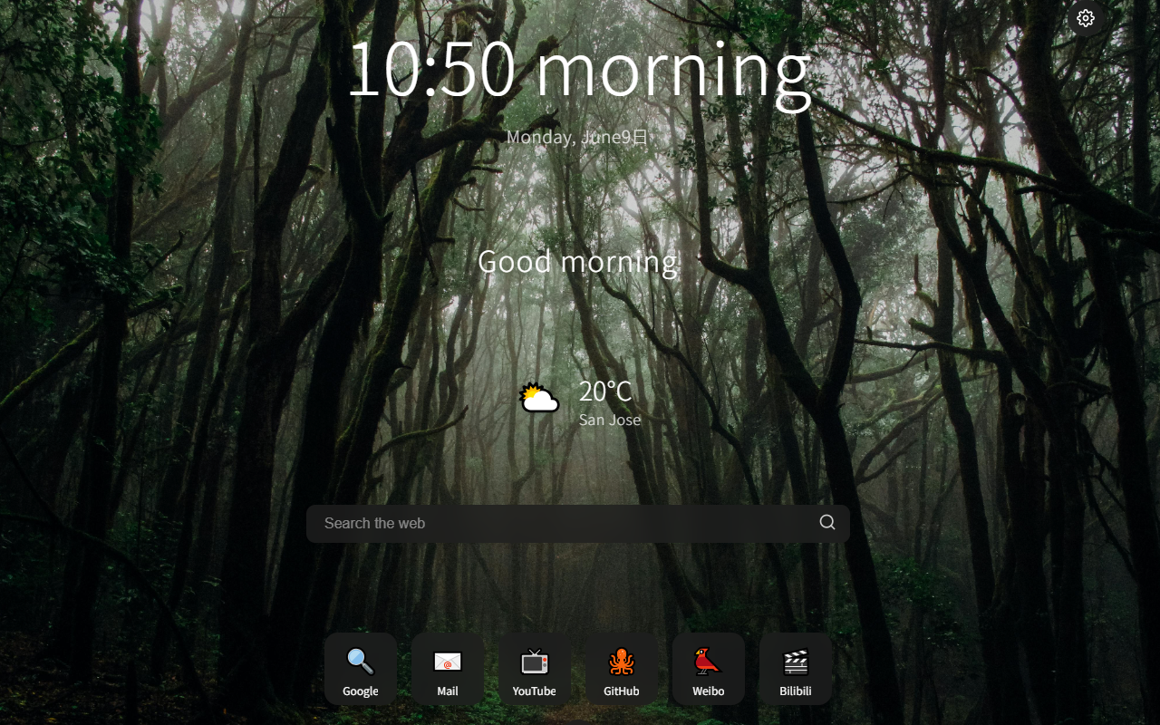 主页- 精美新标签页 chrome谷歌浏览器插件_扩展第1张截图