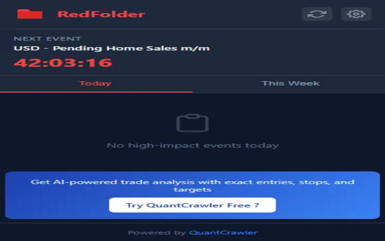 RedFolder - Economic Calendar Alerts chrome谷歌浏览器插件_扩展第3张截图