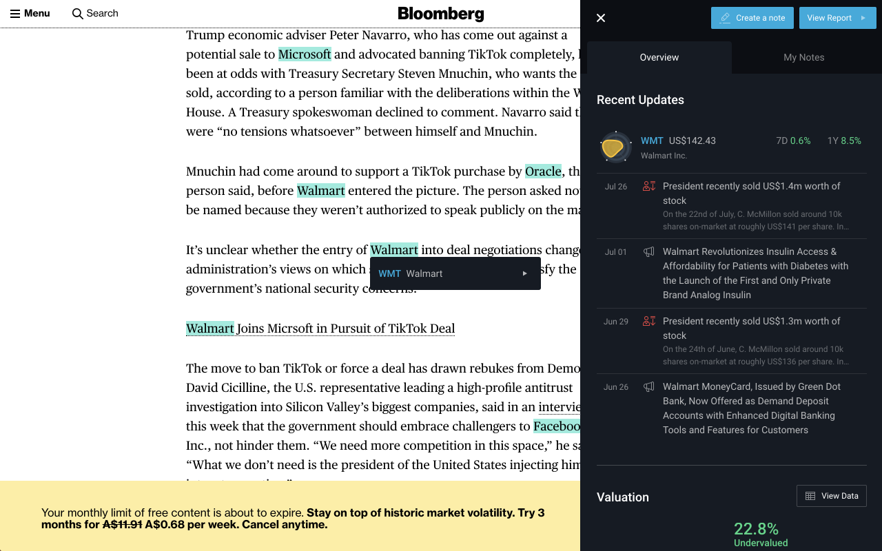 Stock Analysis Overlay (Simply Wall St) chrome谷歌浏览器插件_扩展第1张截图