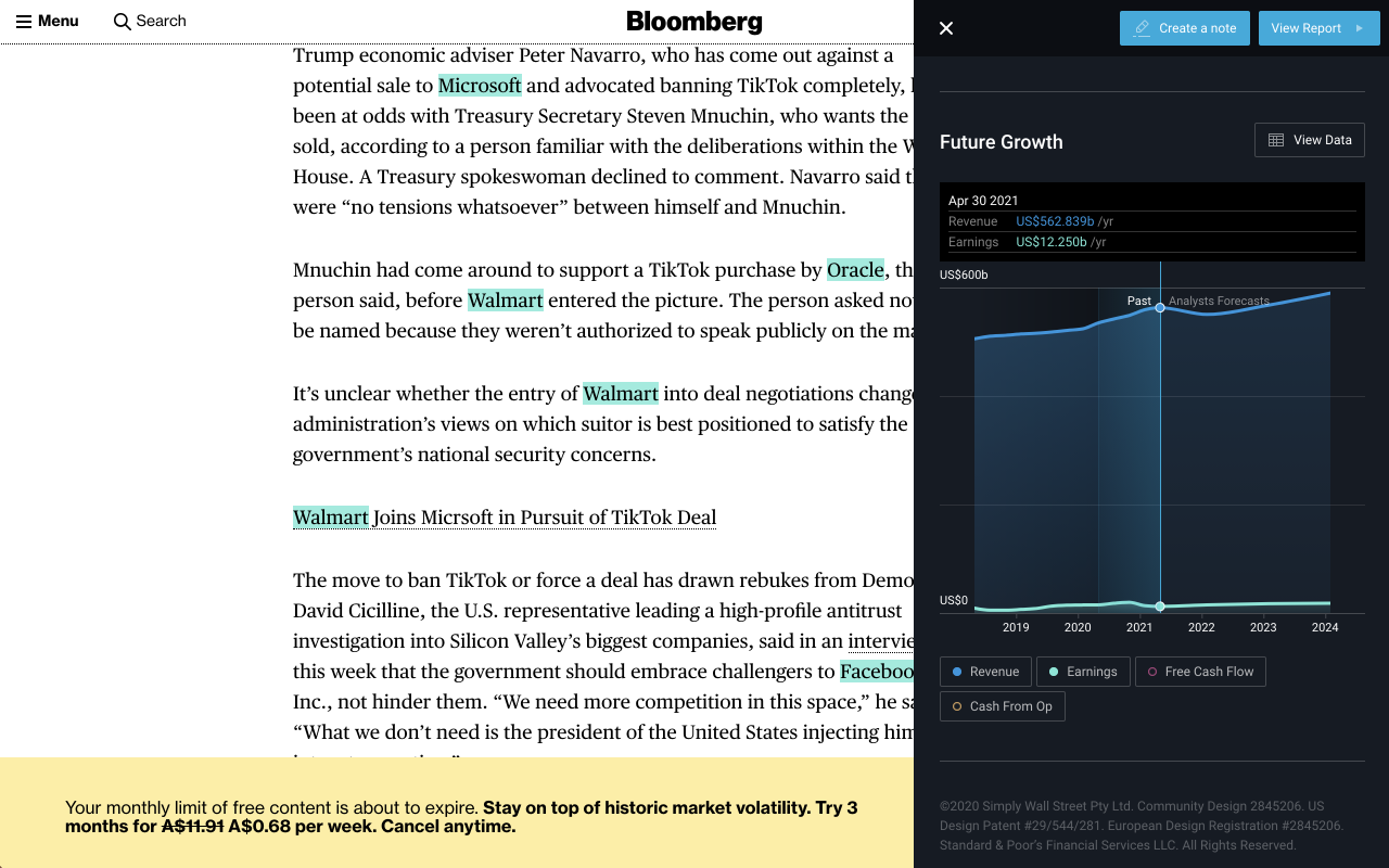 Stock Analysis Overlay (Simply Wall St) chrome谷歌浏览器插件_扩展第2张截图