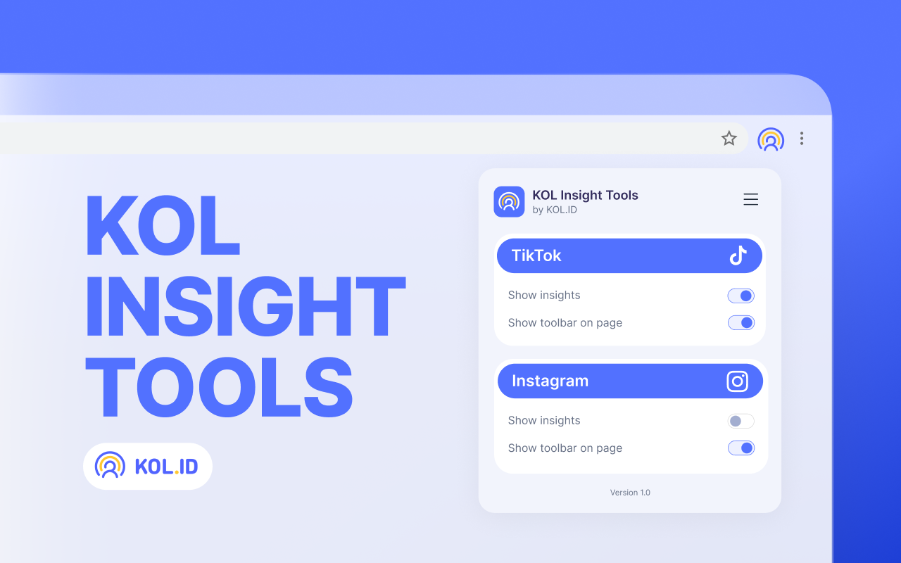 Check Engagement Rate Instagram & Tiktok by KOL.ID chrome谷歌浏览器插件_扩展第2张截图
