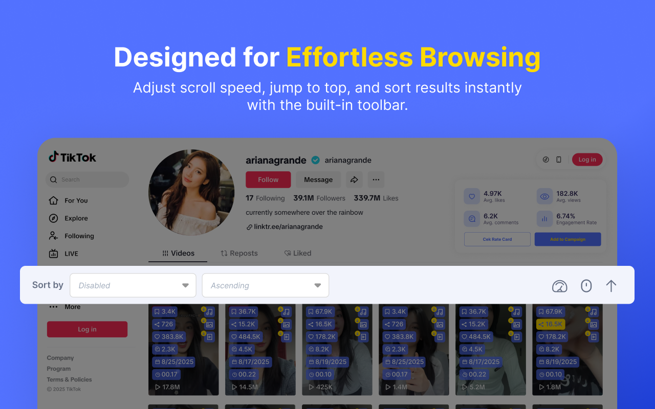 Check Engagement Rate Instagram & Tiktok by KOL.ID chrome谷歌浏览器插件_扩展第4张截图