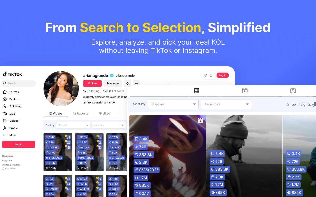 Check Engagement Rate Instagram & Tiktok by KOL.ID chrome谷歌浏览器插件_扩展第5张截图