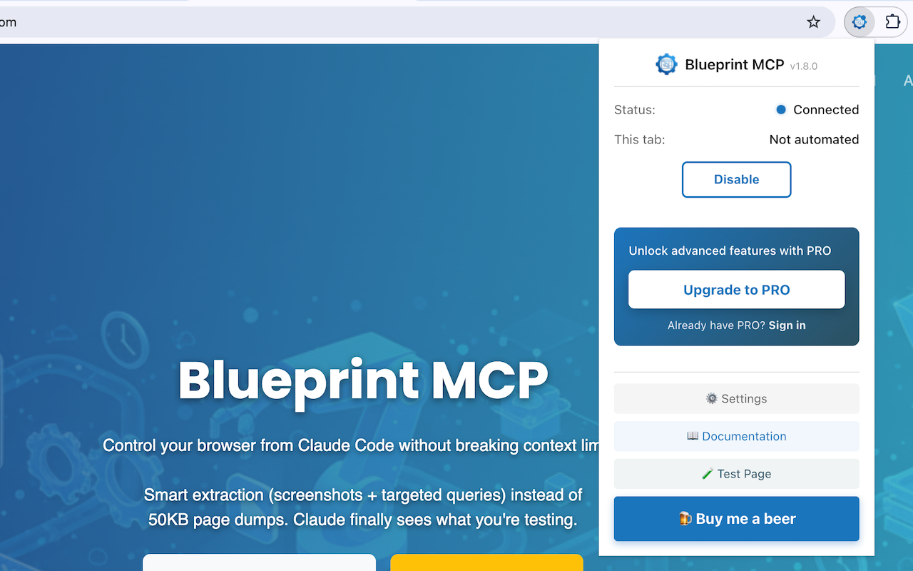 Blueprint MCP for Chrome chrome谷歌浏览器插件_扩展第1张截图