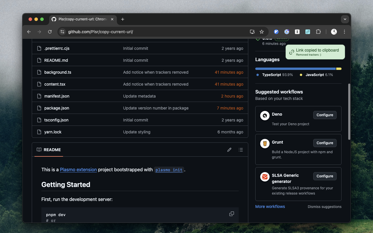 Copy Current URL chrome谷歌浏览器插件_扩展第3张截图