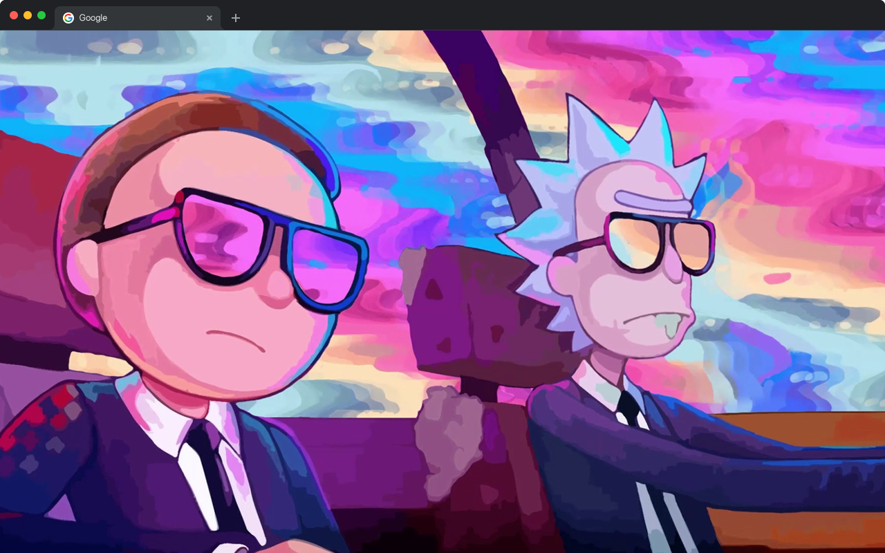 Rick and Morty Riding Live Wallpaper chrome谷歌浏览器插件_扩展第1张截图