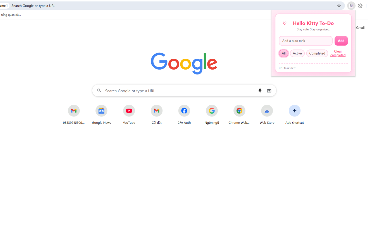 Hello Kitty Pink To-Do chrome谷歌浏览器插件_扩展第1张截图