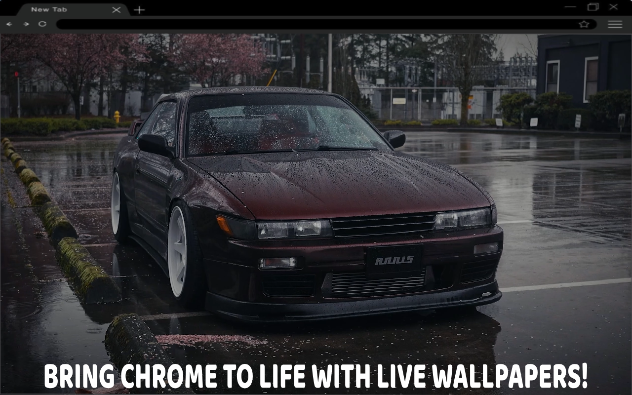 Nissan Silvia S13 Gloomy Rain Live Wallpaper chrome谷歌浏览器插件_扩展第1张截图