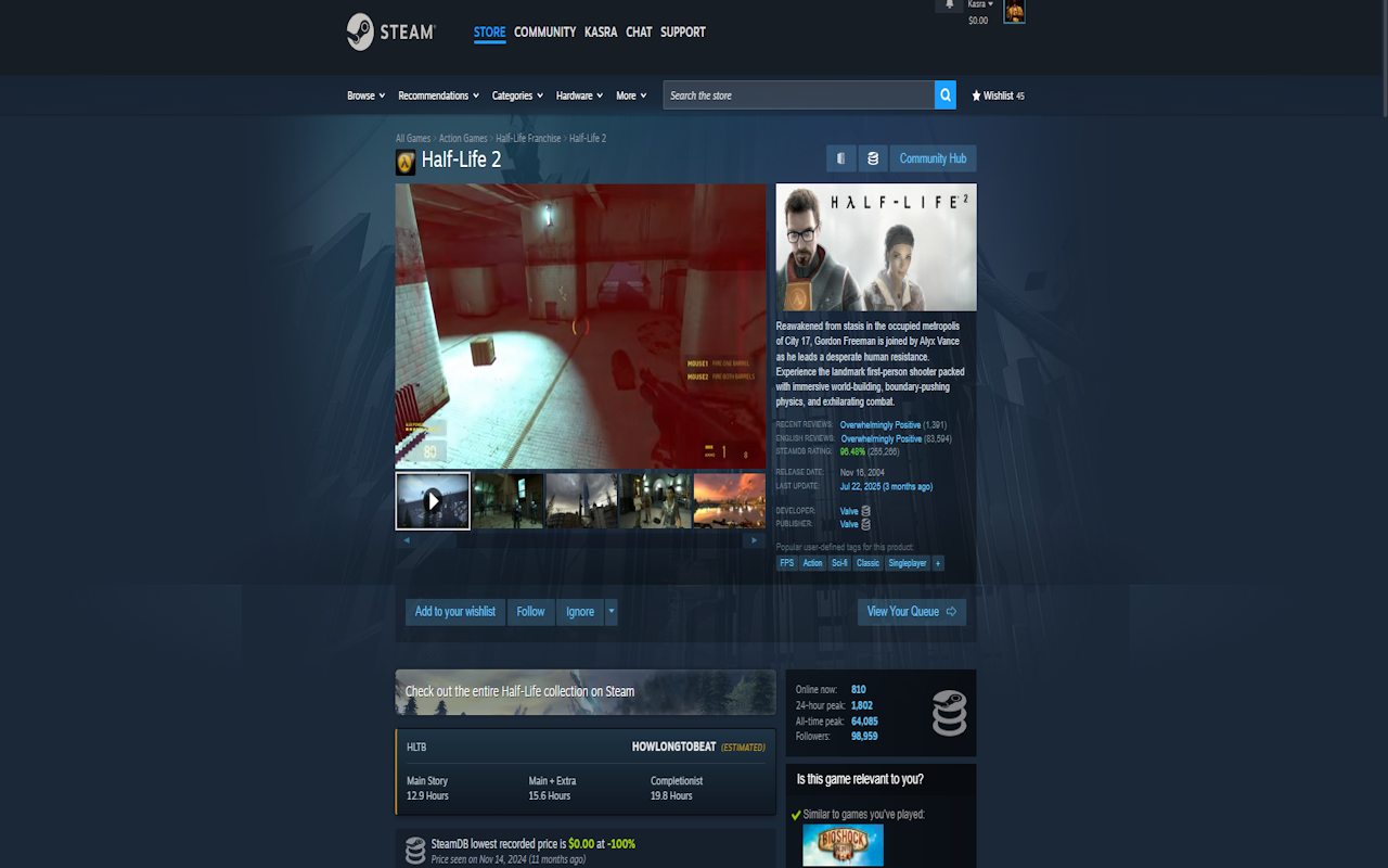 HLTB for Steam chrome谷歌浏览器插件_扩展第1张截图