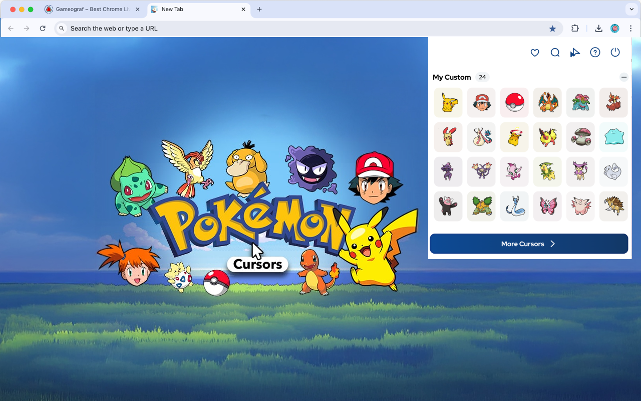 Pokémon Cursor - Custom Cursor for Chrome chrome谷歌浏览器插件_扩展第1张截图