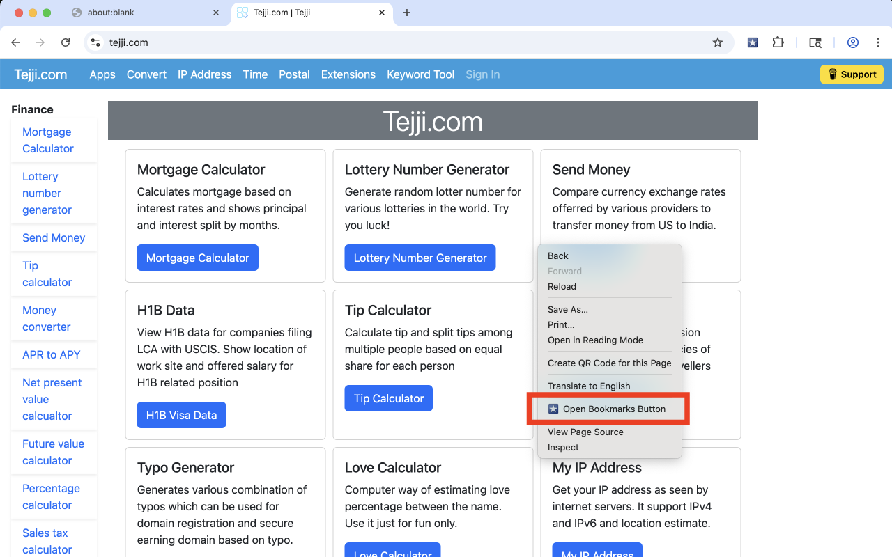 Bookmarks Button chrome谷歌浏览器插件_扩展第5张截图