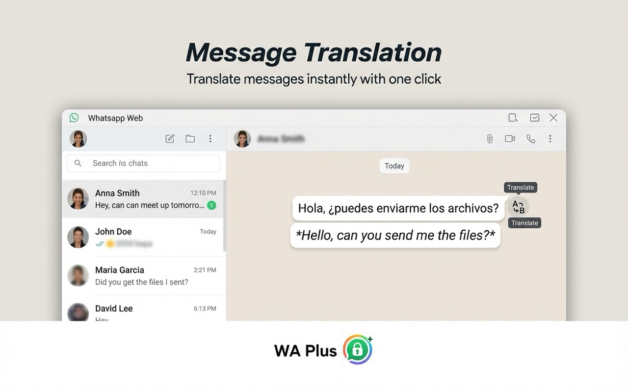 WA Web Plus – Privacy Extension for WhatsApp Web chrome谷歌浏览器插件_扩展第3张截图