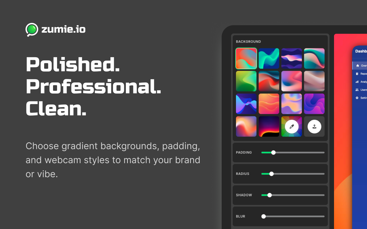Zumie - Screen recordings made beautiful chrome谷歌浏览器插件_扩展第3张截图