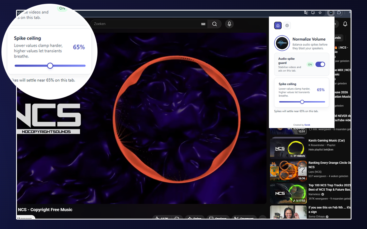 Normalize Volume chrome谷歌浏览器插件_扩展第2张截图
