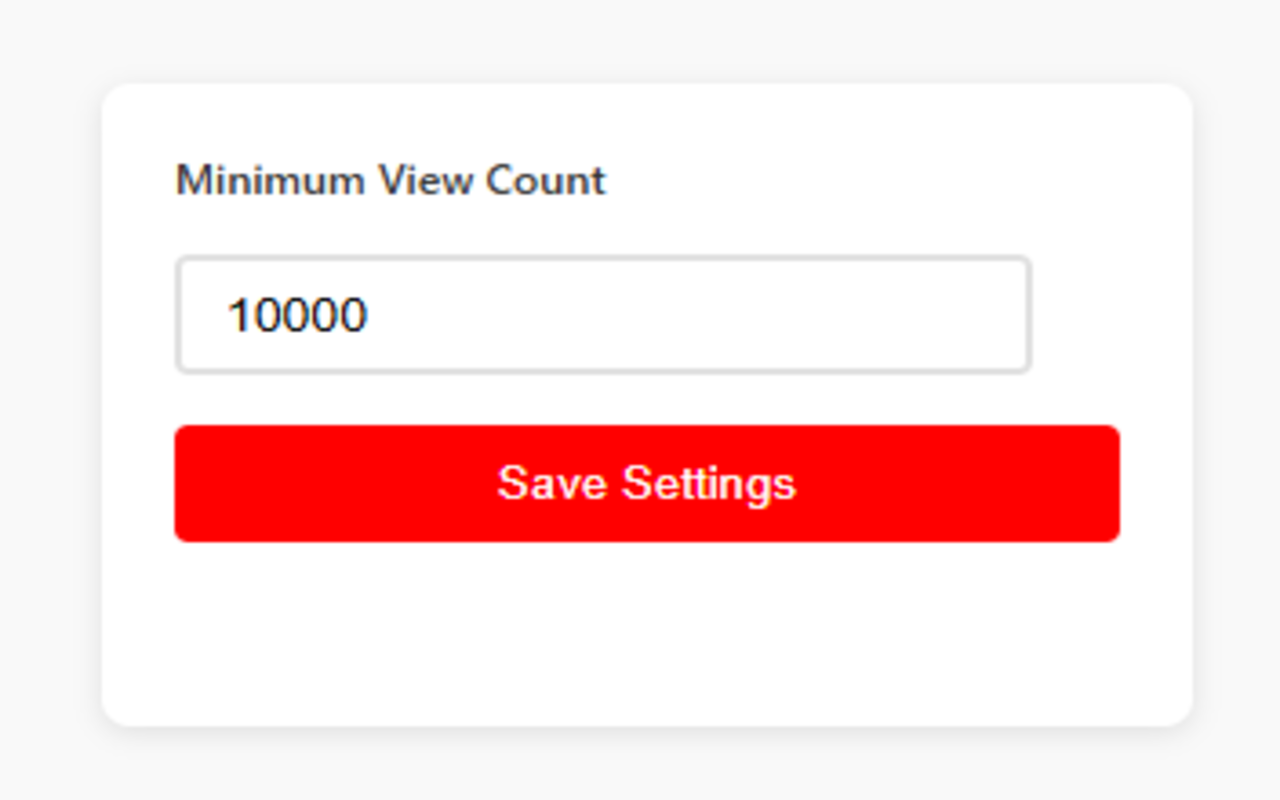 YouTube View Filter chrome谷歌浏览器插件_扩展第1张截图
