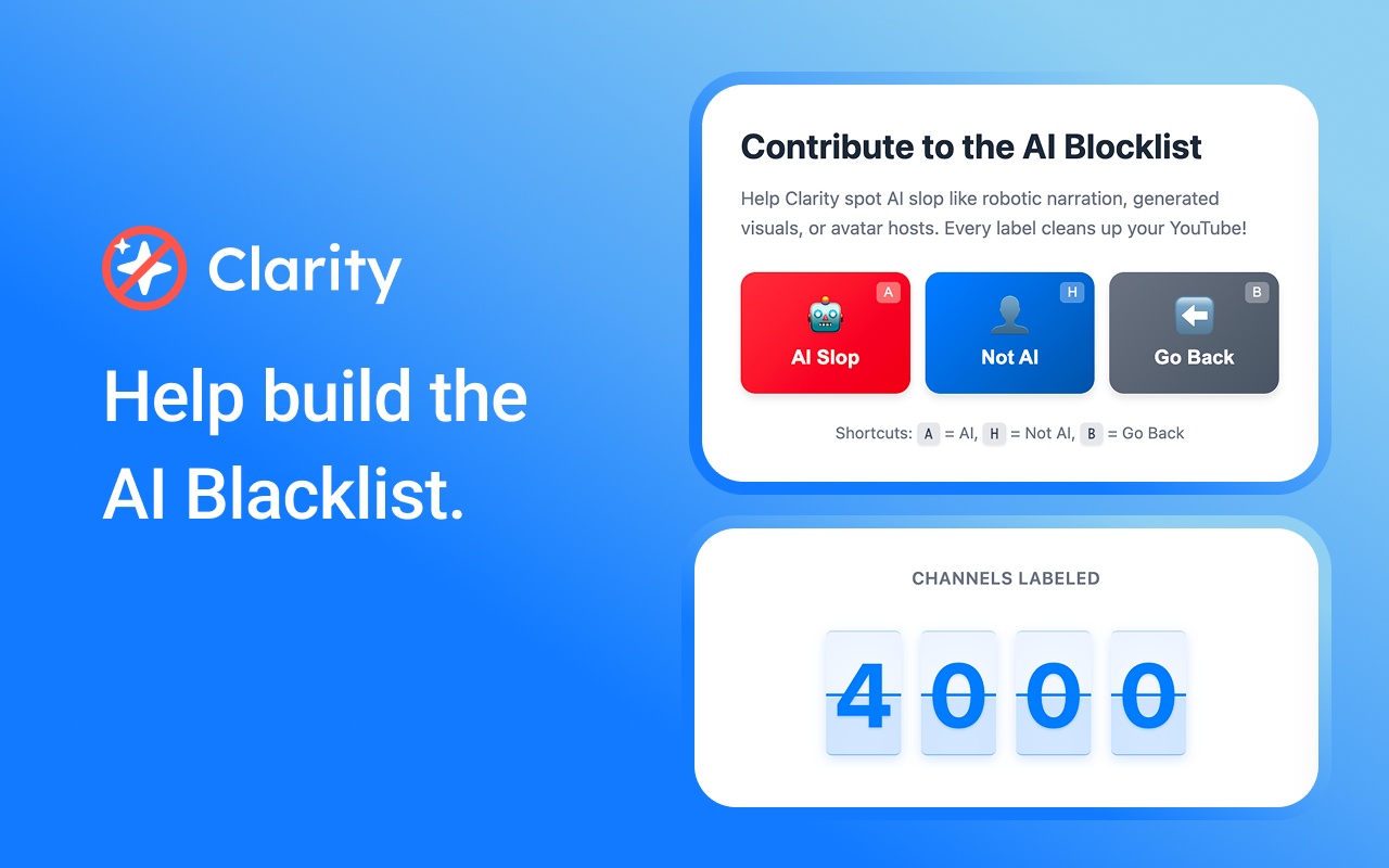 Clarity: Hide AI Videos on YouTube chrome谷歌浏览器插件_扩展第3张截图