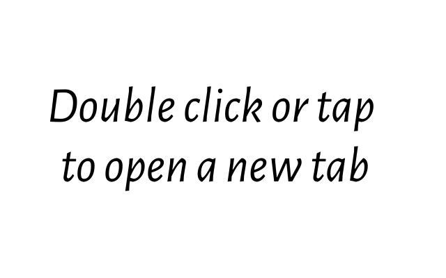 Double Click or Tap to Open in New Tab chrome谷歌浏览器插件_扩展第1张截图