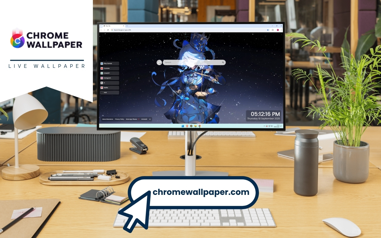 Furina Genshin Impact Live Wallpaper chrome谷歌浏览器插件_扩展第4张截图