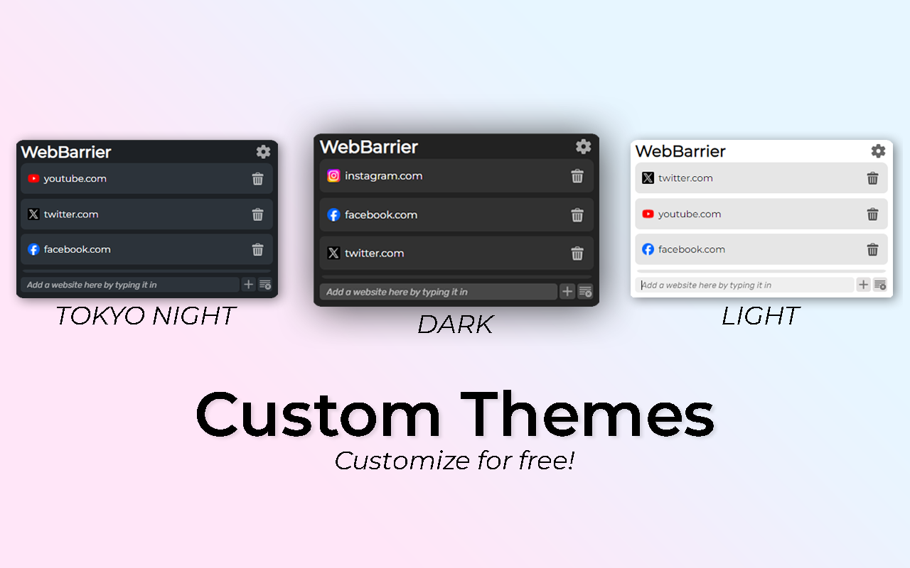 WebBarrier: Free Website Blocker chrome谷歌浏览器插件_扩展第3张截图