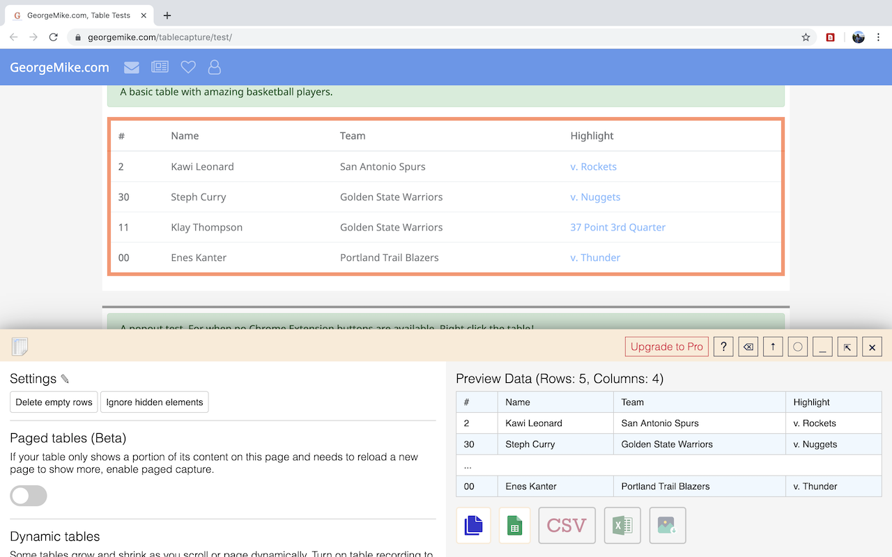 Table Capture chrome谷歌浏览器插件_扩展第2张截图