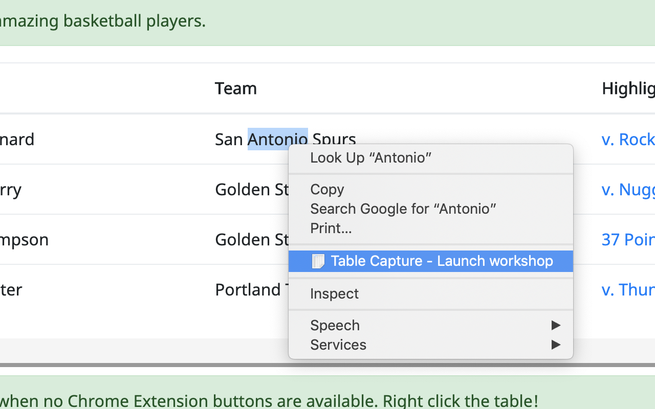 Table Capture chrome谷歌浏览器插件_扩展第4张截图