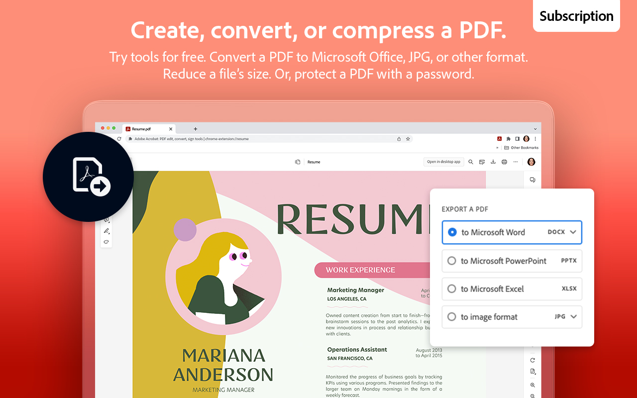 Adobe Acrobat：PDF 编辑、转化、签名工具 chrome谷歌浏览器插件_扩展第5张截图