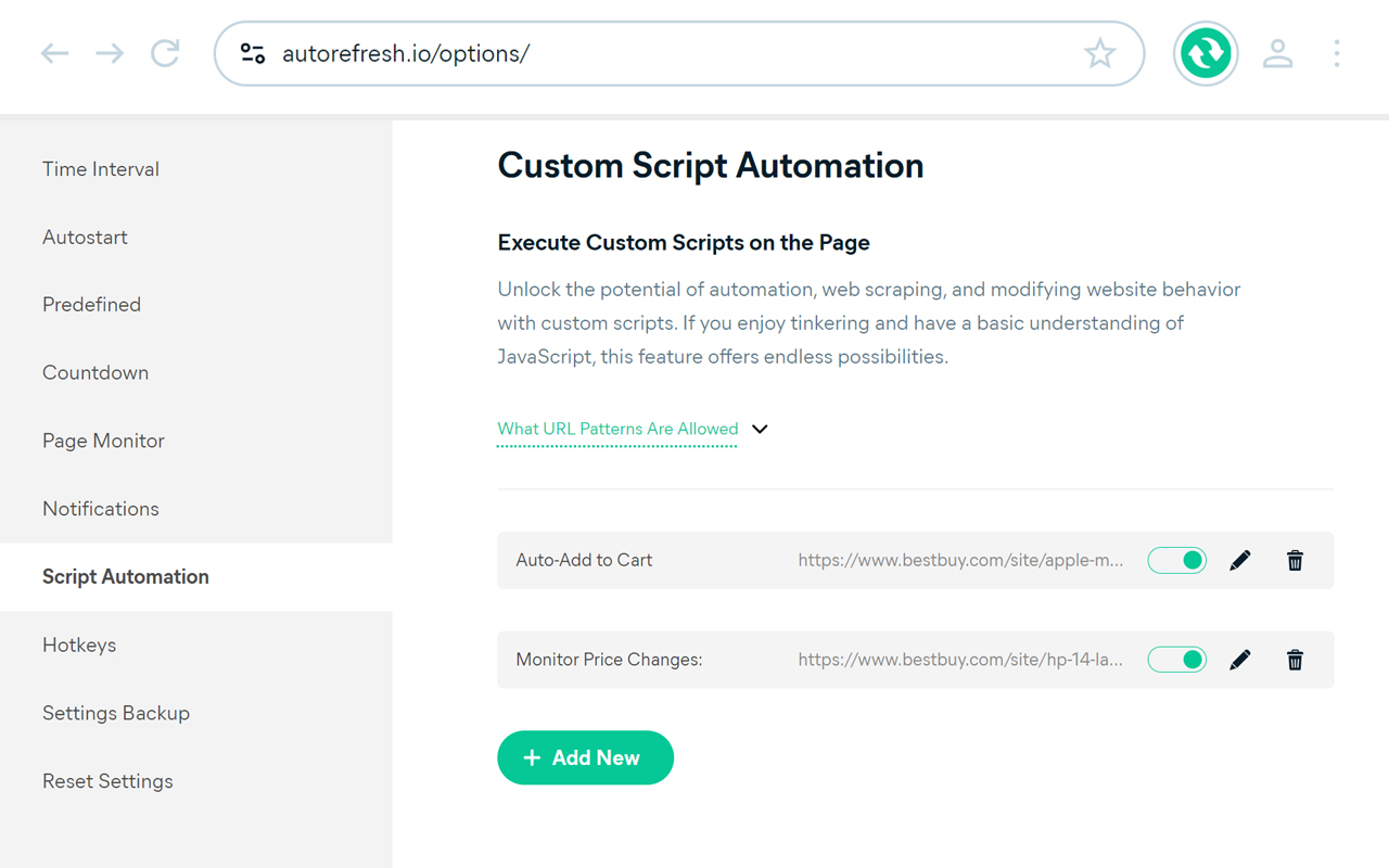 Auto Refresh Plus | Page Monitor chrome谷歌浏览器插件_扩展第3张截图
