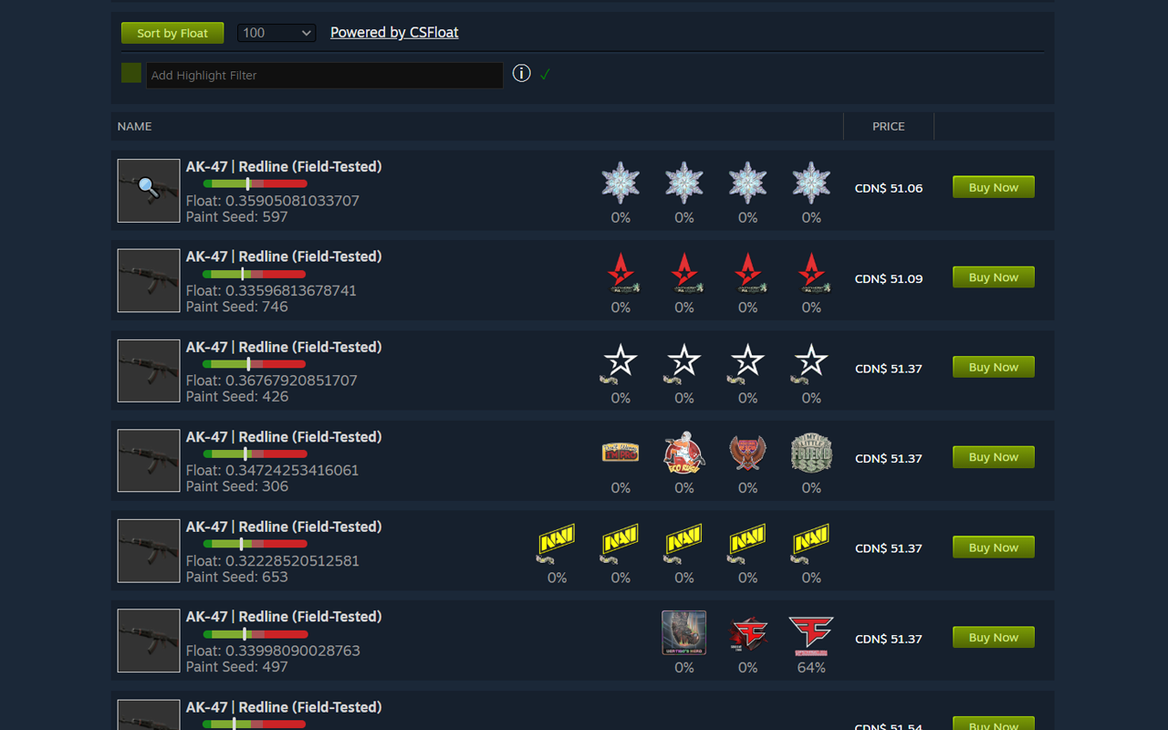 CSFloat Market Checker chrome谷歌浏览器插件_扩展第1张截图