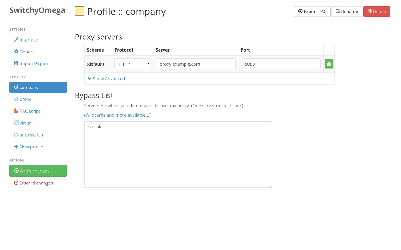 Proxy SwitchyOmega (V3) chrome谷歌浏览器插件_扩展第2张截图
