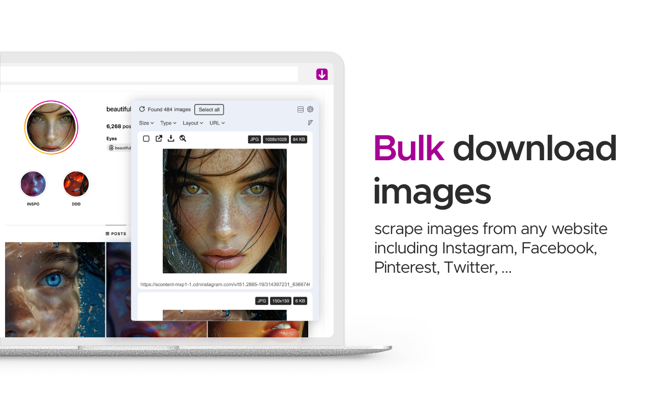 批量图片下载器 - Imageye chrome谷歌浏览器插件_扩展第2张截图