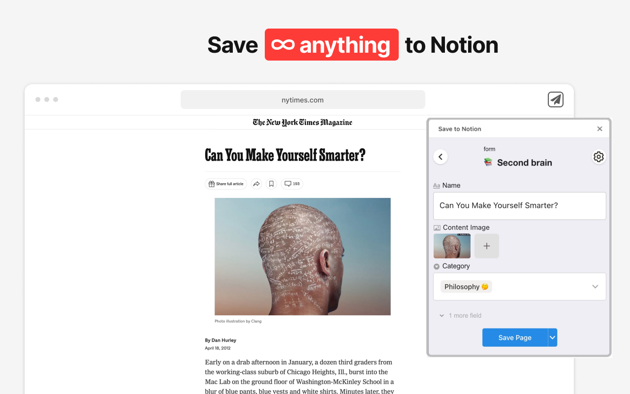 Save to Notion chrome谷歌浏览器插件_扩展第3张截图