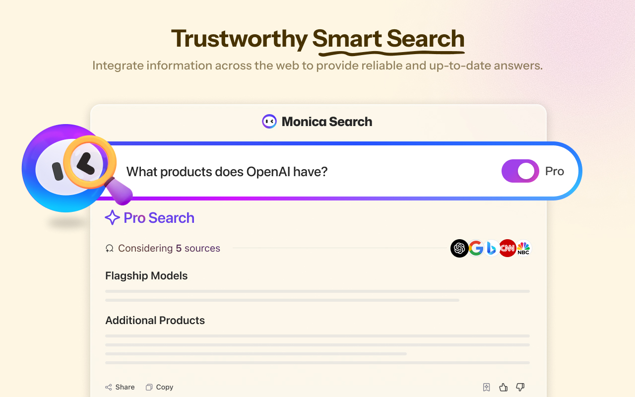 Monica：一体化 AI 助手 & 最智能 AI 代理 chrome谷歌浏览器插件_扩展第1张截图