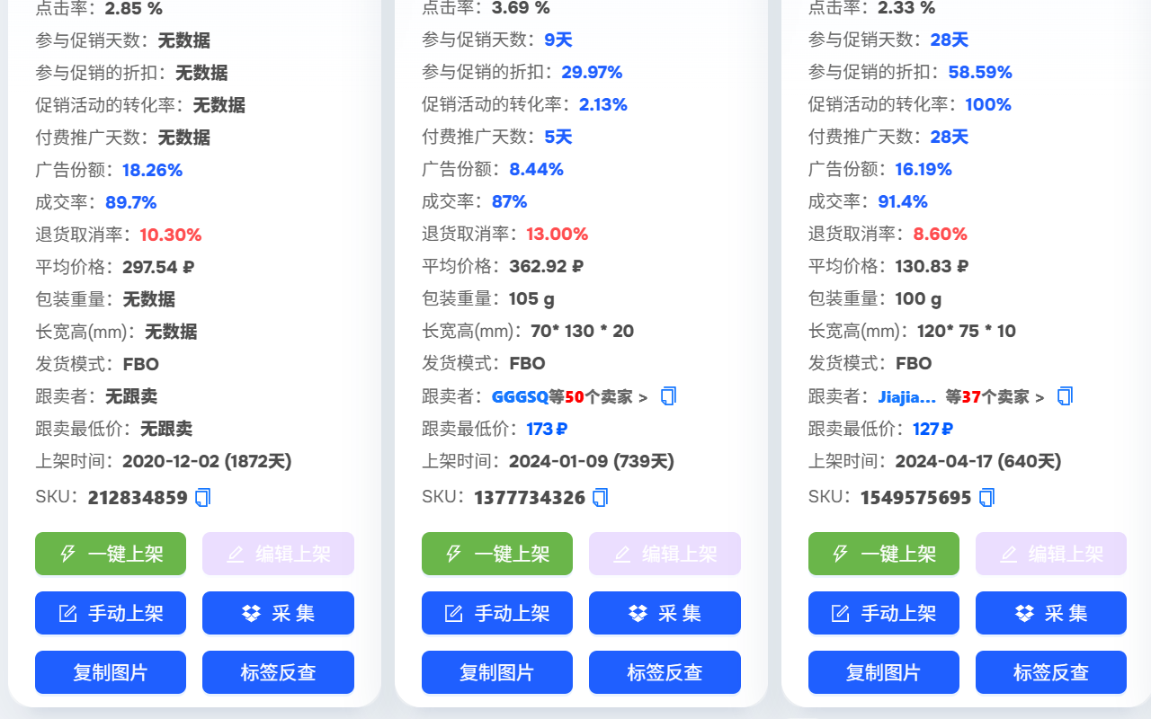 上品帮-OZON、WB卖家助手 chrome谷歌浏览器插件_扩展第1张截图