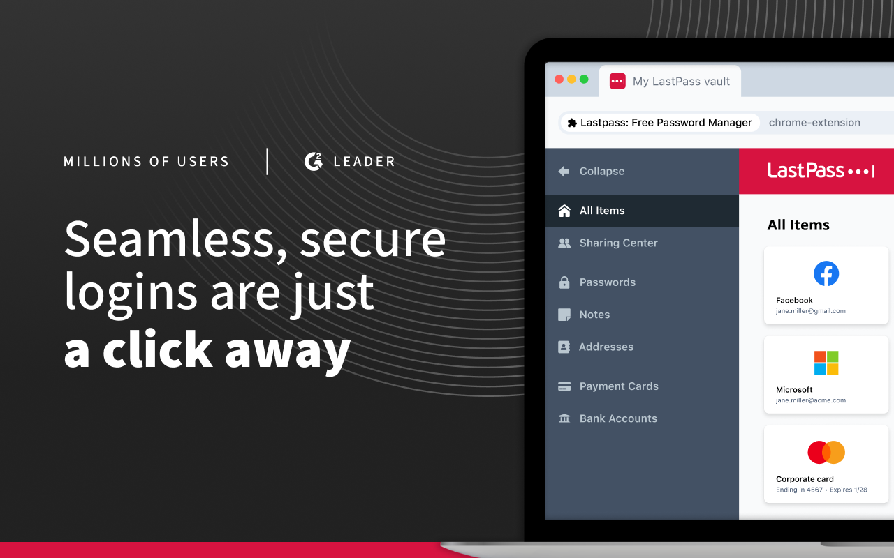 LastPass: Free Password Manager chrome谷歌浏览器插件_扩展第3张截图