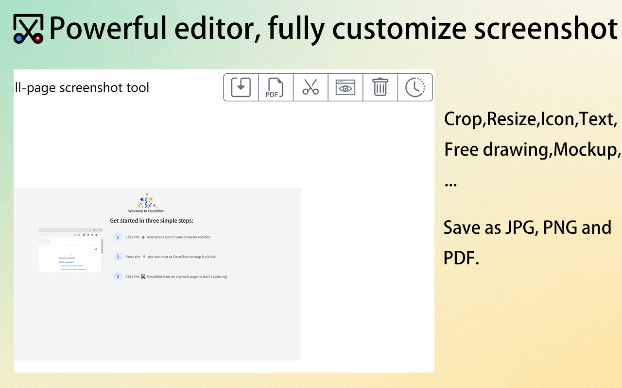 CocoShot: 屏幕截图与录屏工具 chrome谷歌浏览器插件_扩展第4张截图