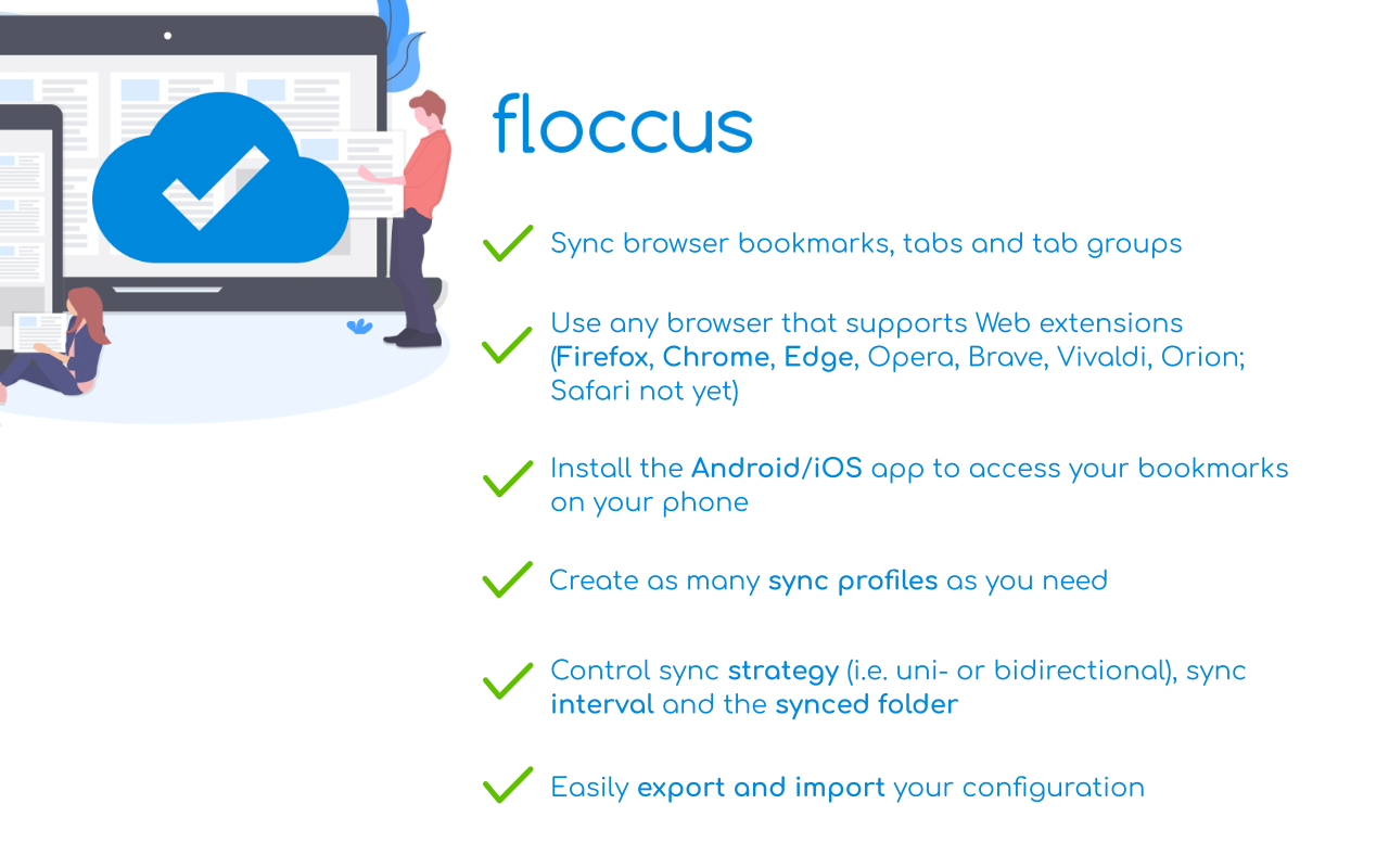 floccus bookmarks sync chrome谷歌浏览器插件_扩展第3张截图