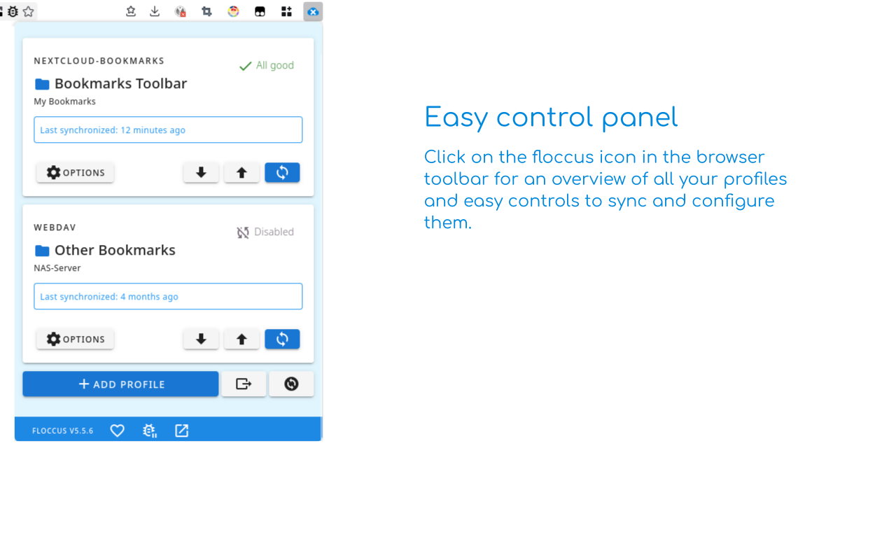 floccus bookmarks sync chrome谷歌浏览器插件_扩展第4张截图