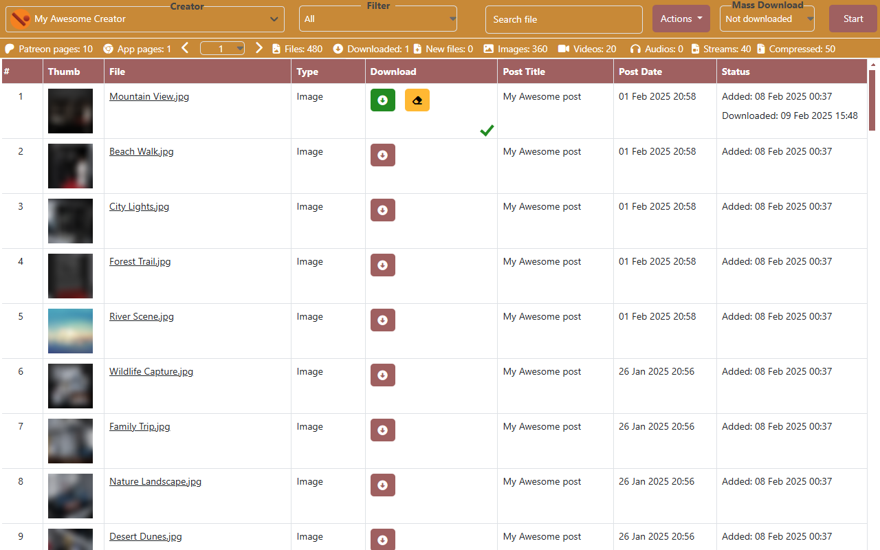 Patreon Easy Downloader chrome谷歌浏览器插件_扩展第3张截图