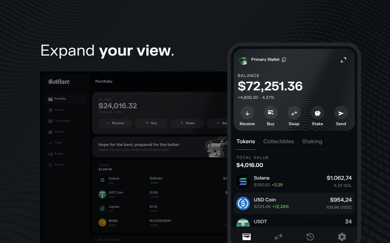 Solflare Wallet chrome谷歌浏览器插件_扩展第4张截图