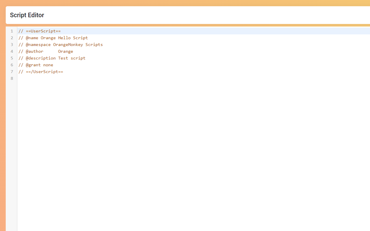 OrangeMonkey chrome谷歌浏览器插件_扩展第2张截图